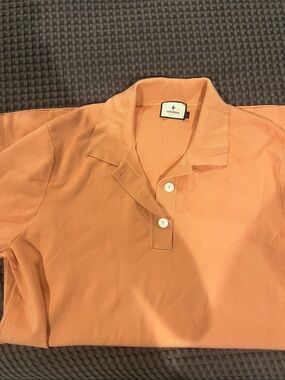 Tuckernuck Men's Knit Orange Polo Shirt